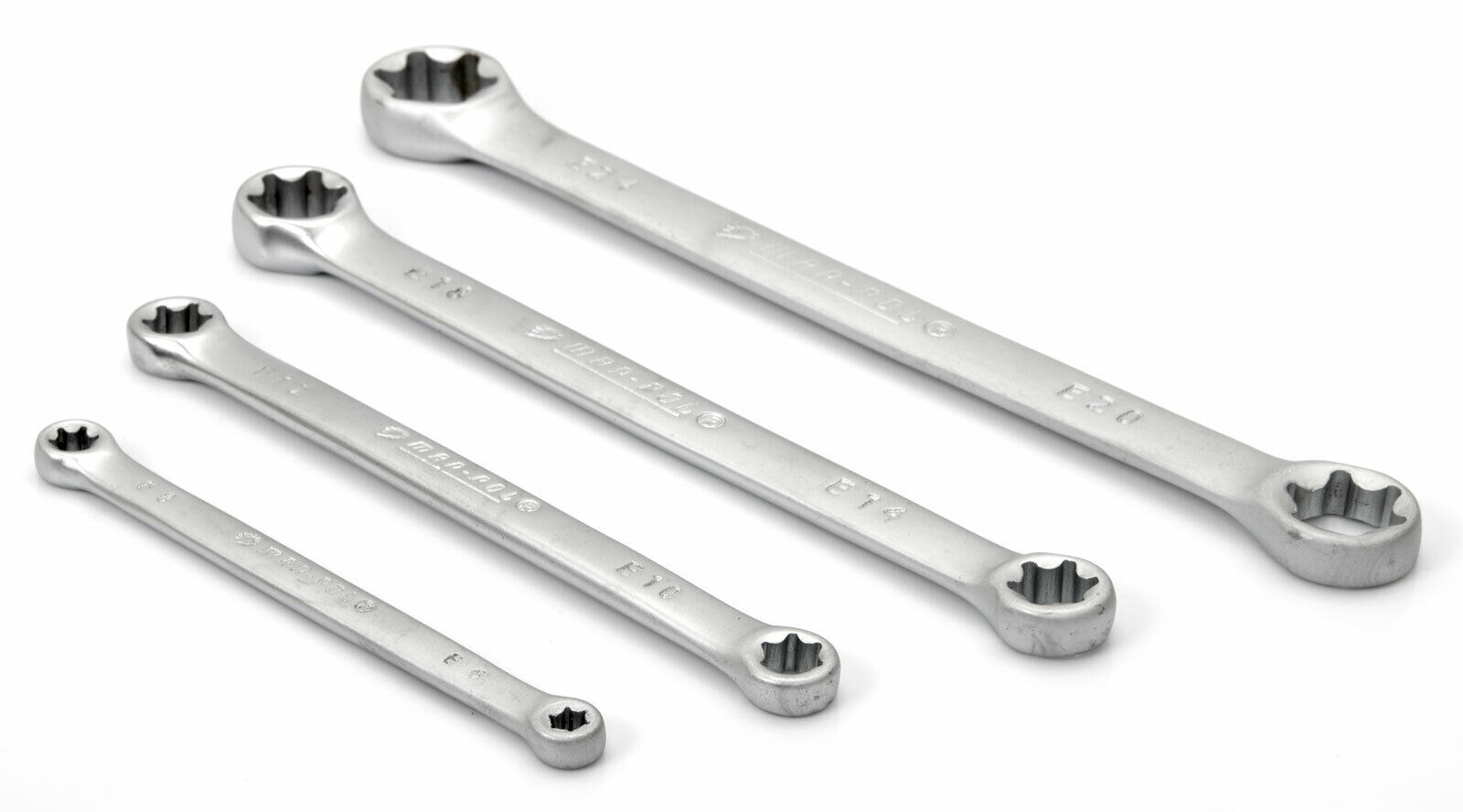 SATA Doppelringschlüssel Set 4-tlg - Außen-Torx Schlüssel E6-E24