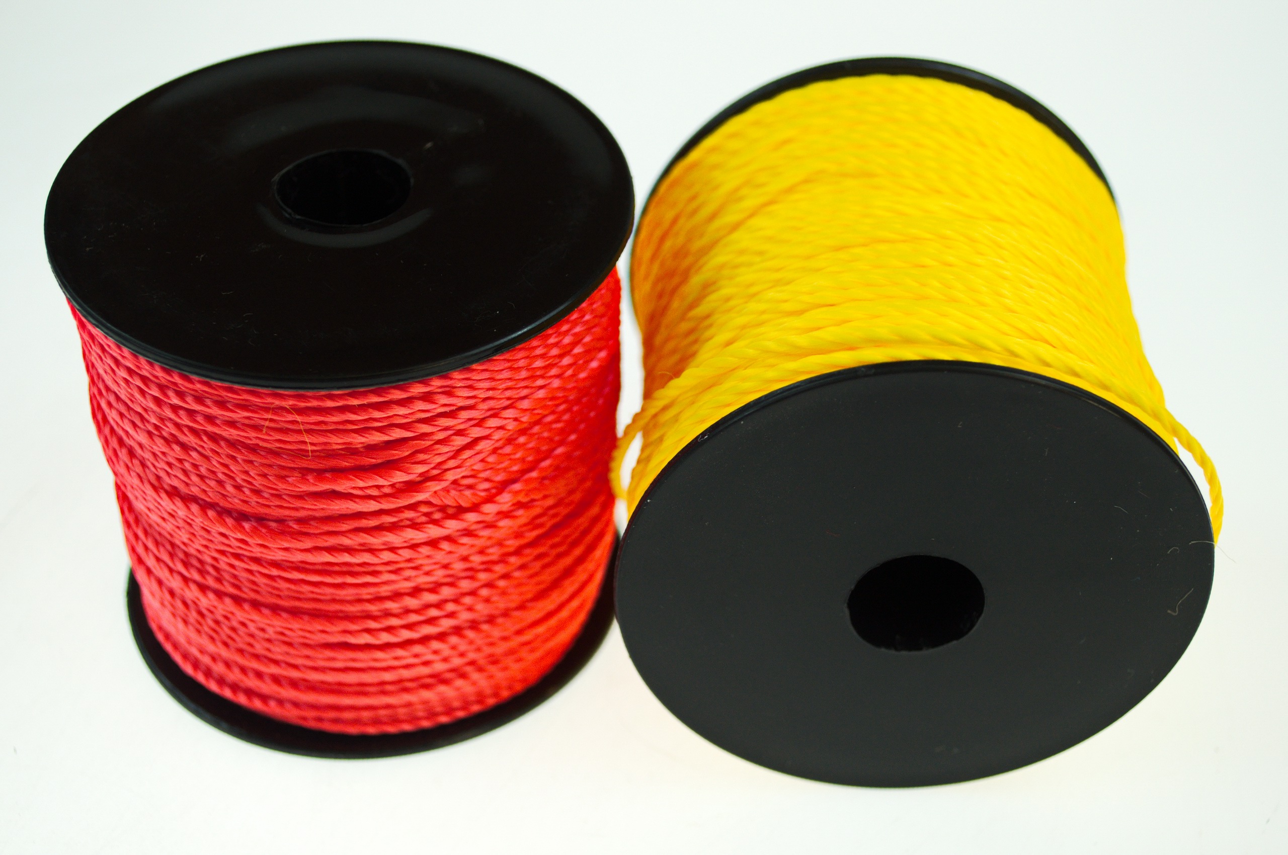 HERO Maurerschnur 500m Set - Reißfeste Pflasterschnur 2mm Rot/Gelb