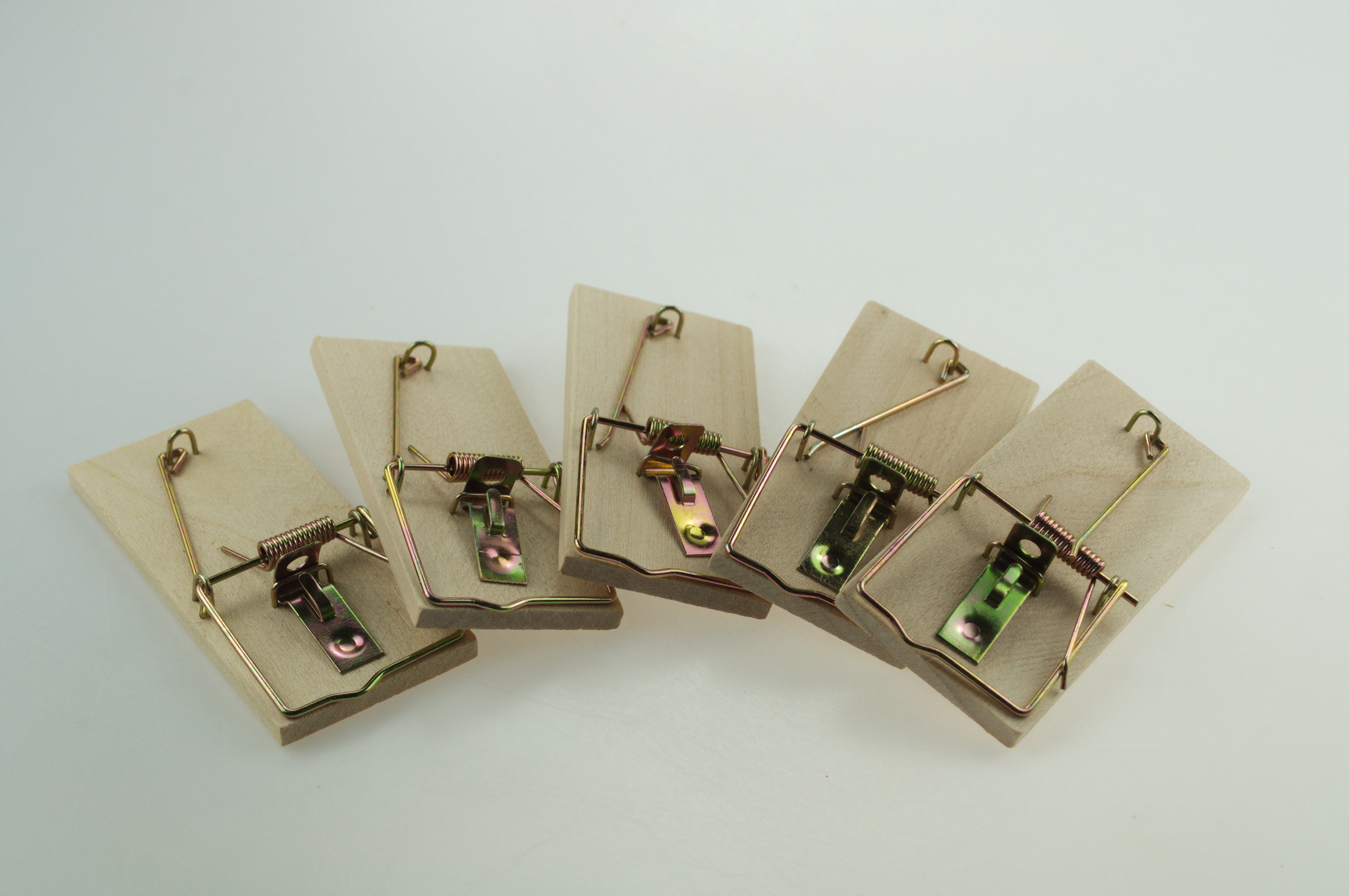 12 Stück Mausefallen Aus Holz - Klassische Schlagfallen 10x4,5cm Für Haus & Garten